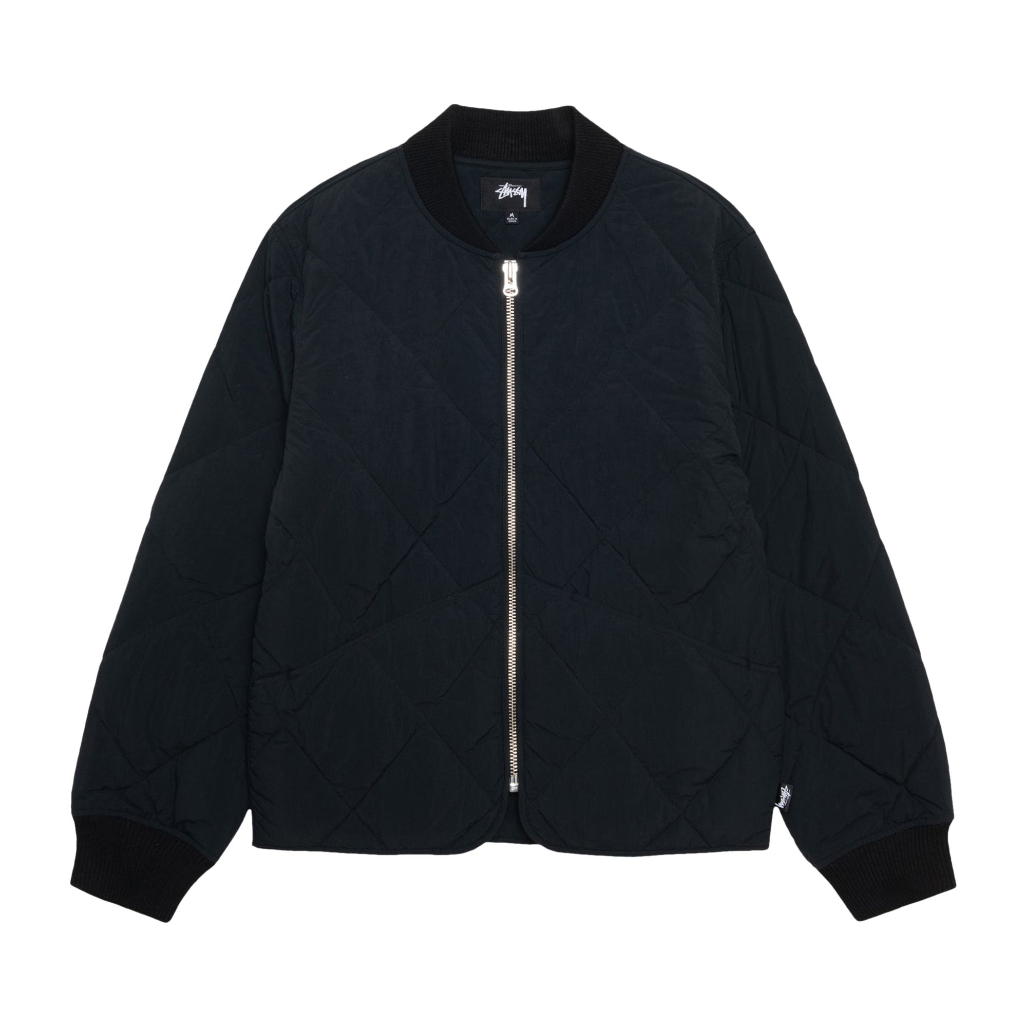 Stussy 8 Ball Quilted Liner Jacket 'Black' | Men's Size L