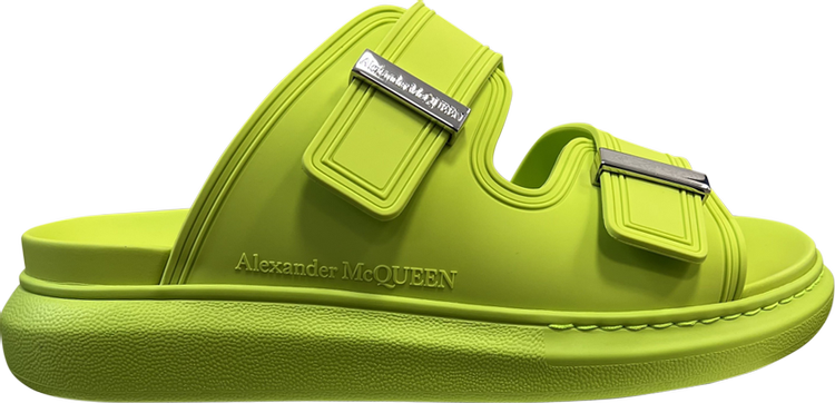 Alexander McQueen Hybrid Double Buckle Sandal 'Lime'