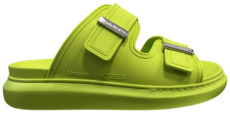 【ALEXANDER MCQUEEN】最新作★DOUBLE BUCKLE サンダル Buy Alexander McQueen Hybrid Double Buckle Sandal 'Lime