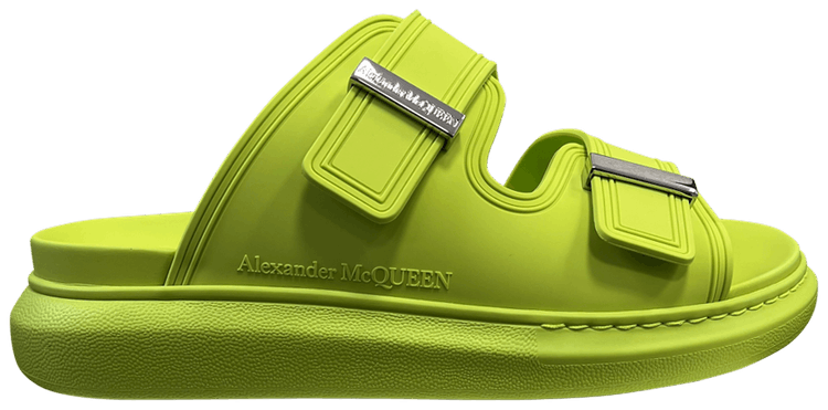 Alexander McQueen Hybrid Double Buckle Sandal 'Lime'