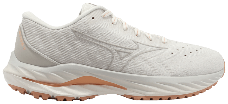 Mizuno Wmns Wave Inspire 19 2E Wide Snow White Ghost Grey