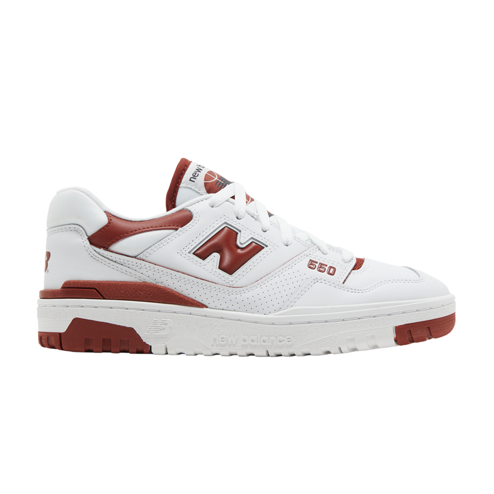 Pre-owned New Balance Wmns 550 'white Brick Red'