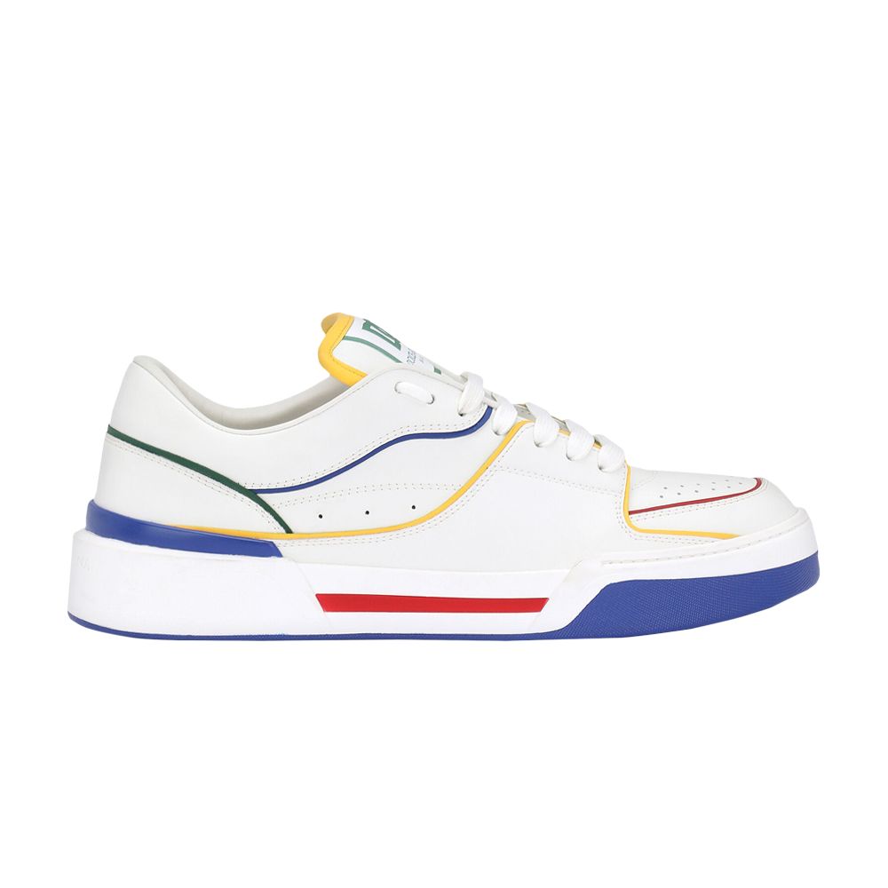 Pre-owned Dolce & Gabbana New Roma Low 'primary Colors' | White | Men's Size 43.5