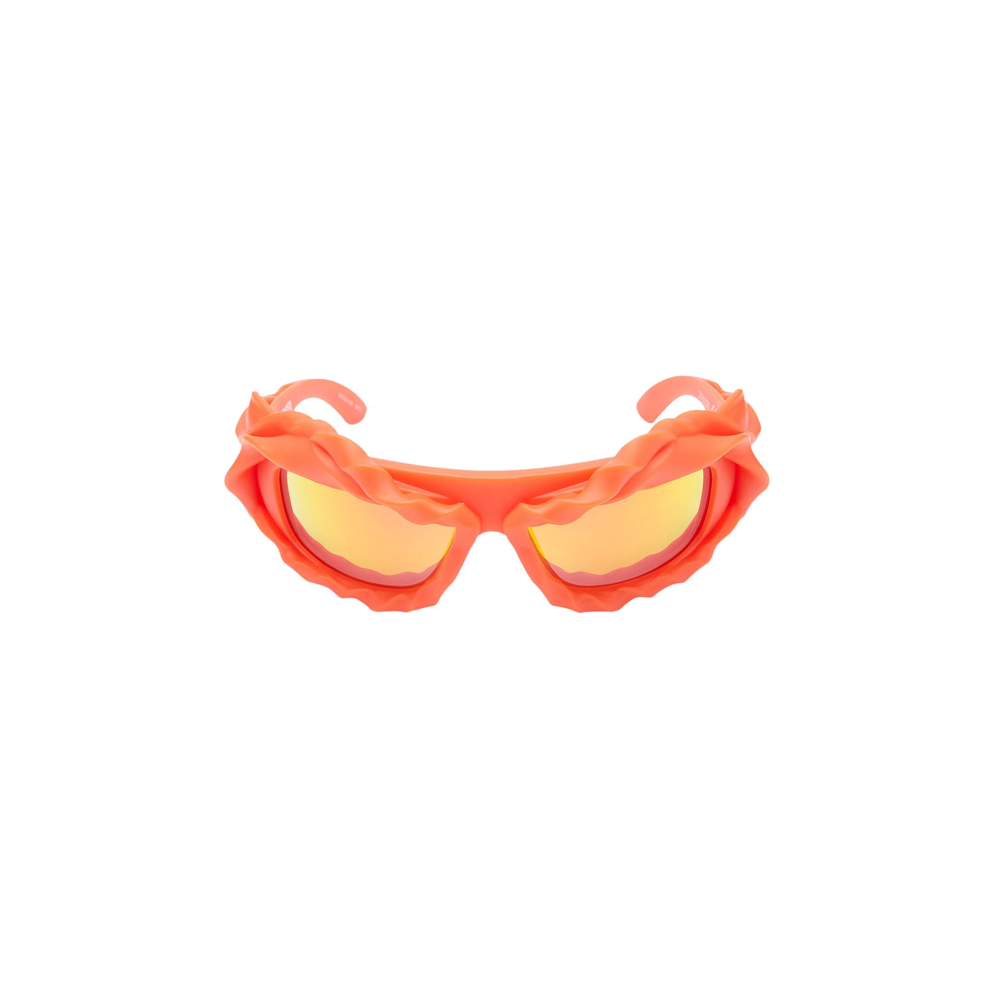 Pre-owned Ottolinger Twisted Sunglasses 'red Orange' | Men's Size Onesize