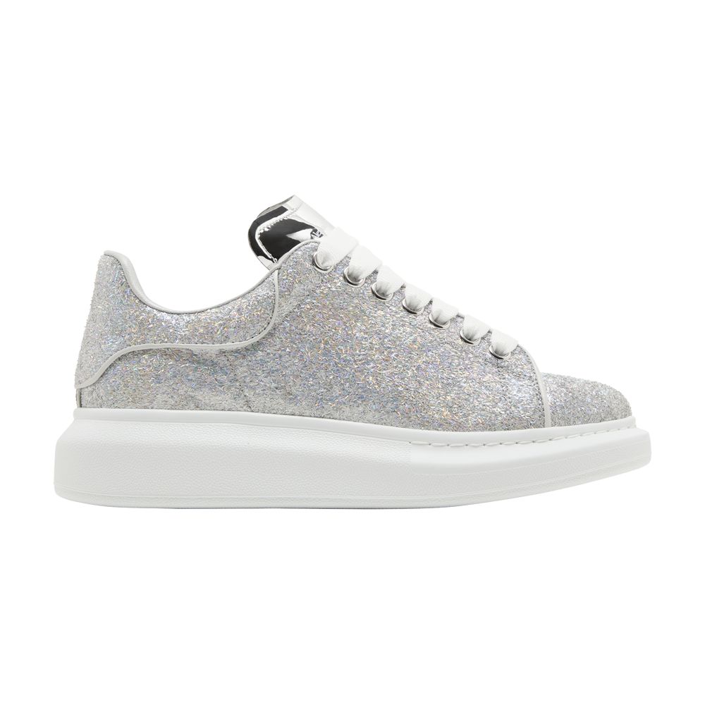 Pre-owned Alexander Mcqueen Wmns Oversized Sneaker 'glitter Tinsel' | Silver | Women's Size