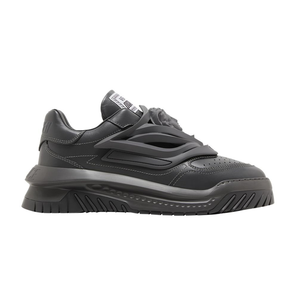 Pre-owned Versace Odissea Caged Rubber Medusa Sneaker 'fossil Grey' | Men's Size 44