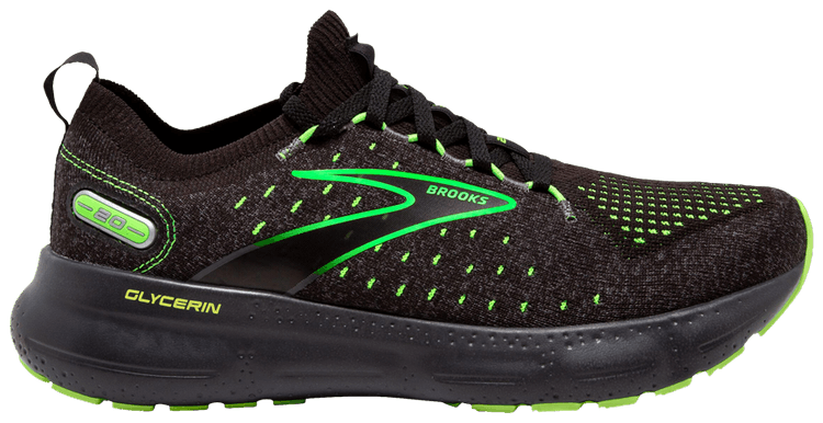 Brooks Glycerin StealthFit 20 Black Green Gecko