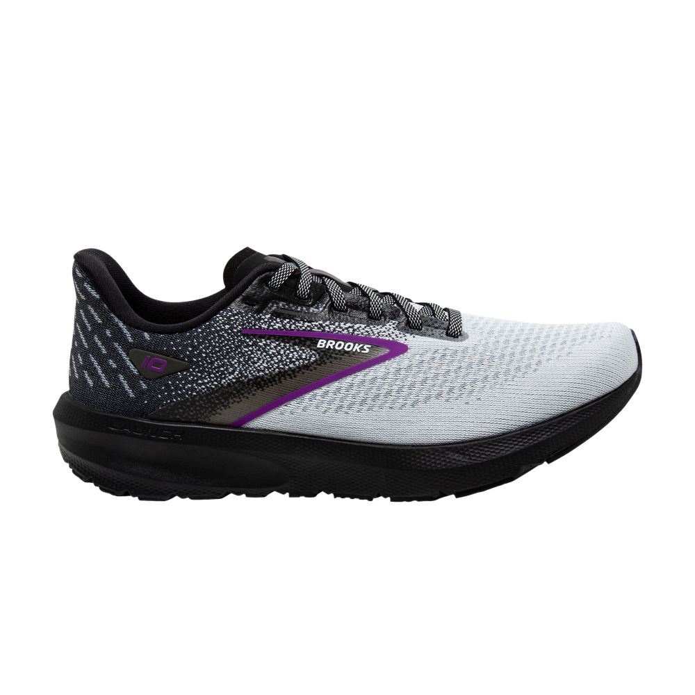 Pre-owned Brooks Wmns Launch 10 'black Violet' | Women's Size 9