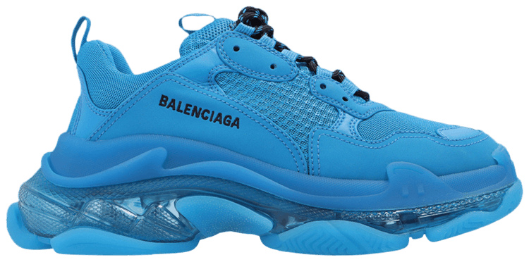 Balenciaga triple s clear sole blue 2025