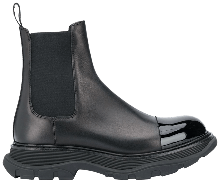 【関税込み】Rubber boots - Alexander McQueen - Leather - Bla Buy Alexander McQueen Chunky Chelsea Boot 'Black' - 610814