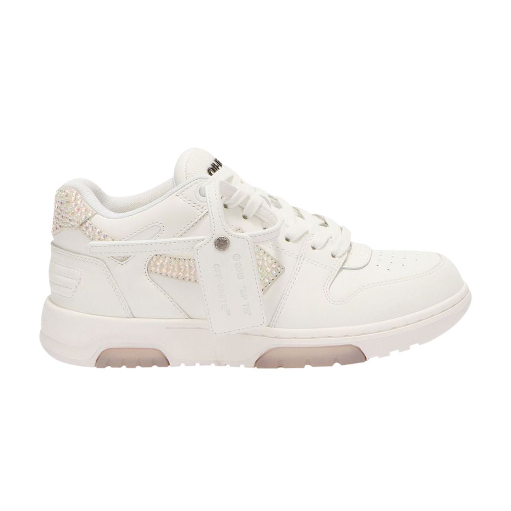 Pre-owned Off-white Wmns Out Of Office 'crystal Embellished - White' | Women's Size 38