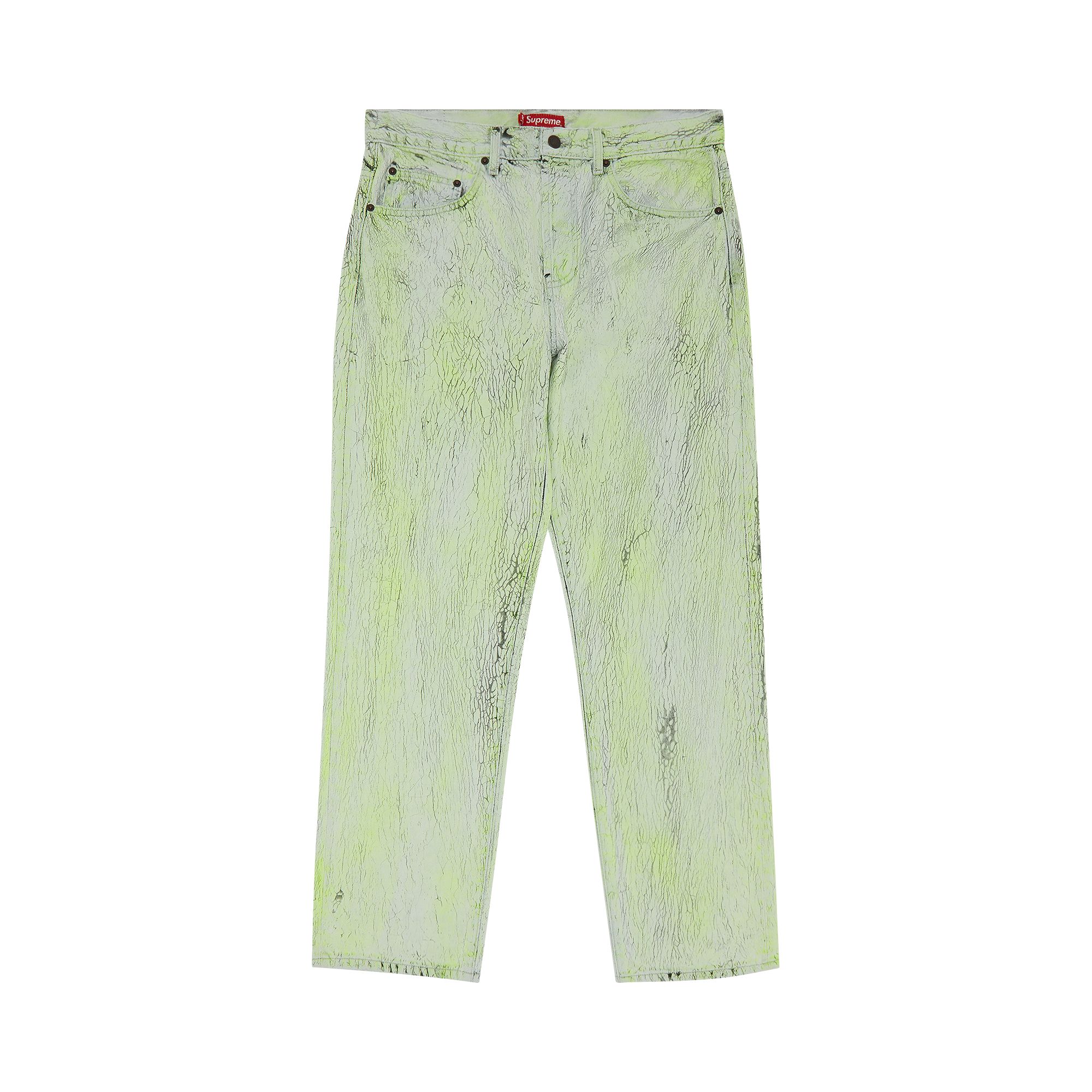 Pre-owned Supreme Crackle Regular Jean 'multicolor' In Multi-color