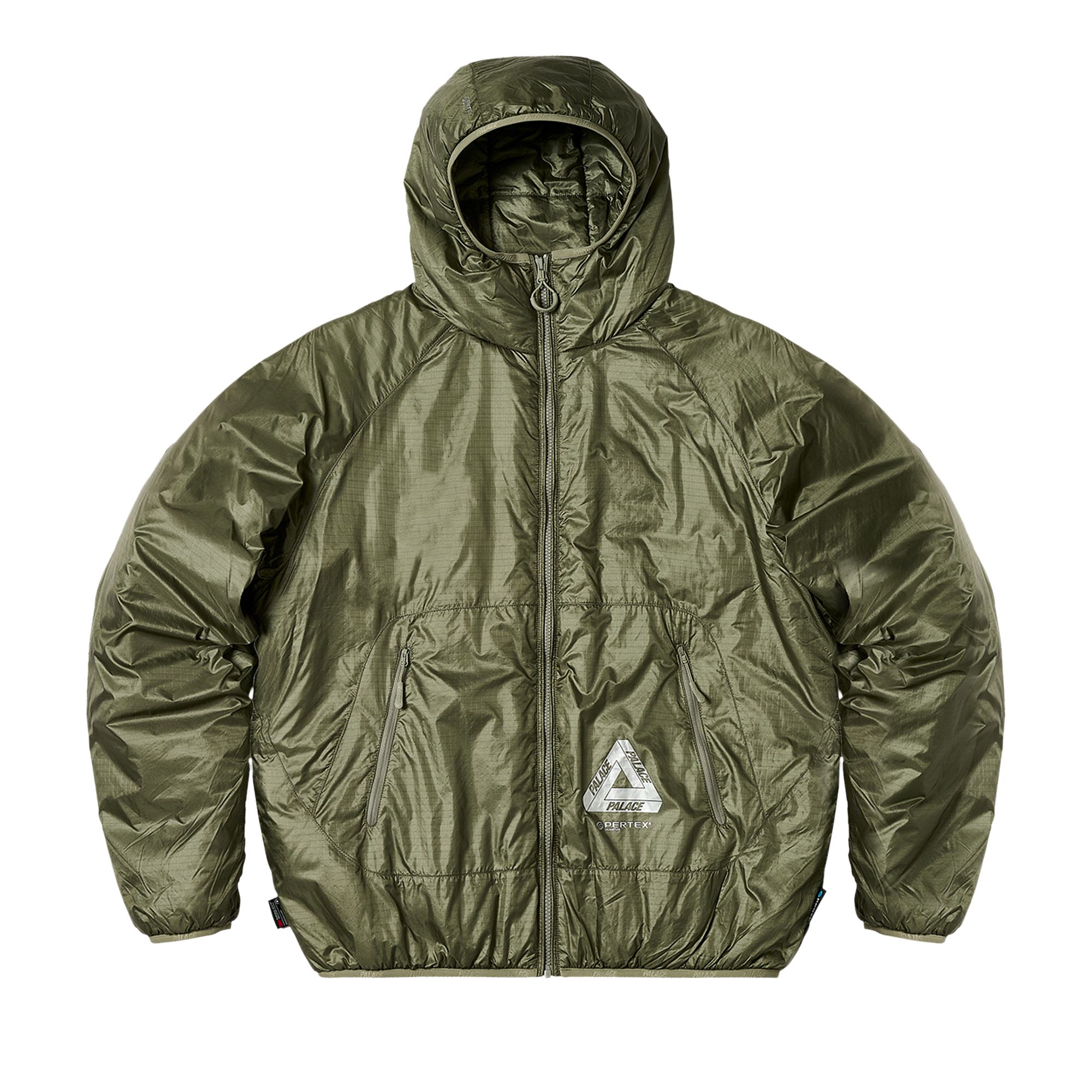 Pre-owned Palace Pertex Quilted Jacket 'the Deep Green'