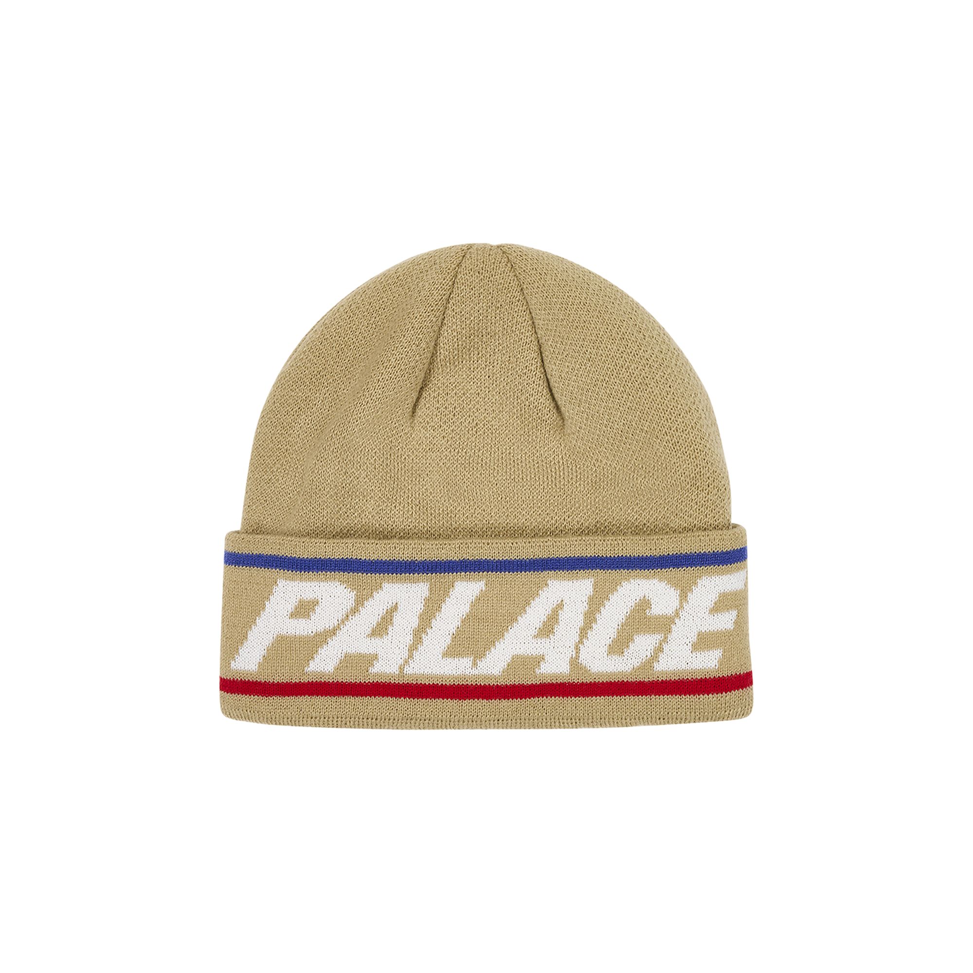 Pre-owned Palace Basically A Beanie 'stone' | Grey | Men's Size Onesize
