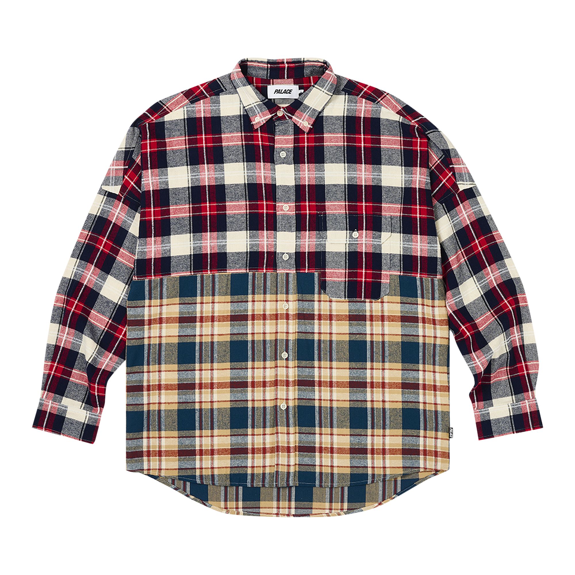 Pre-owned Palace Checkmate Drop Shoulder Shirt 'red' | Men's Size Xl