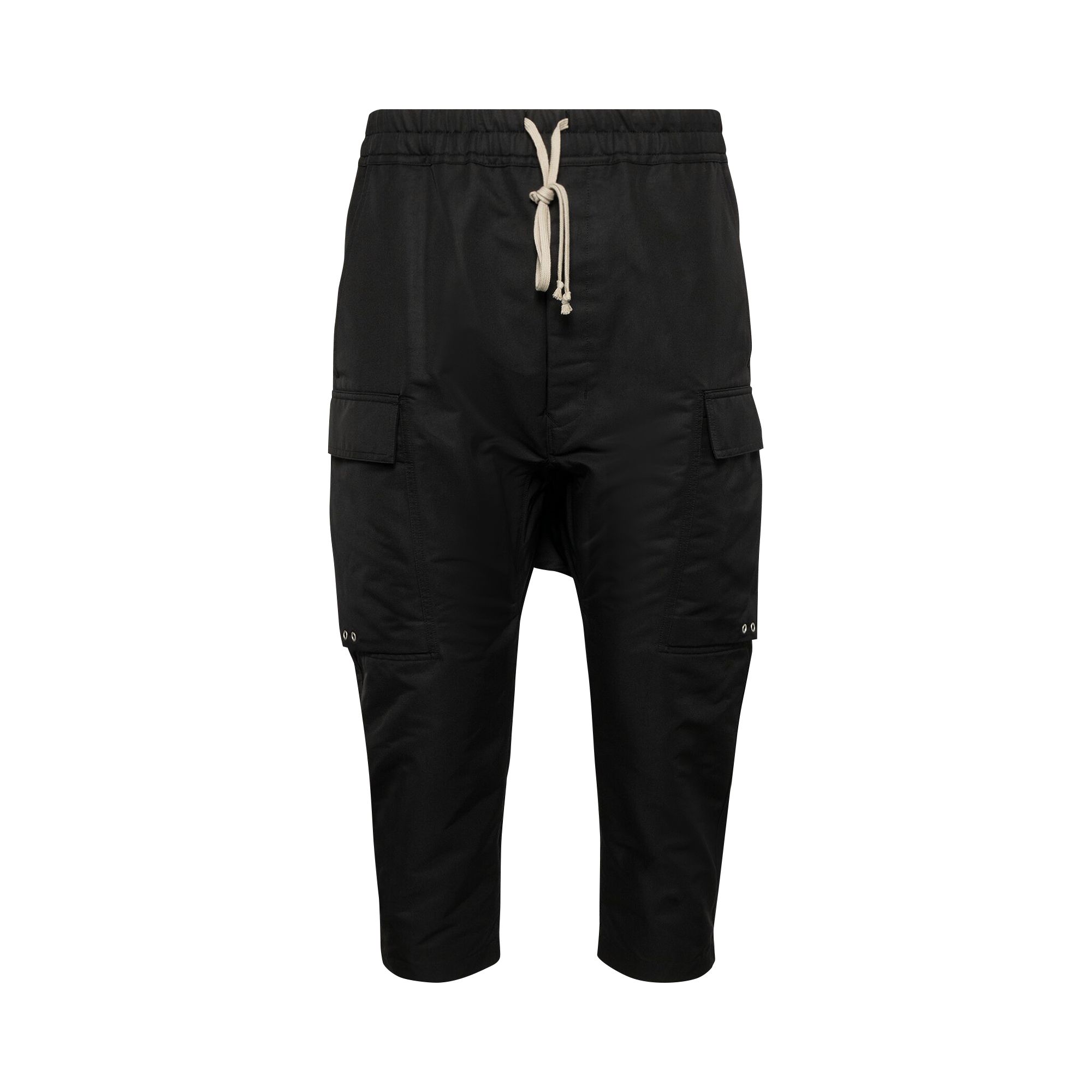 Pre-owned Rick Owens Cargo Cropped Pants 'black' | Men's Size 50