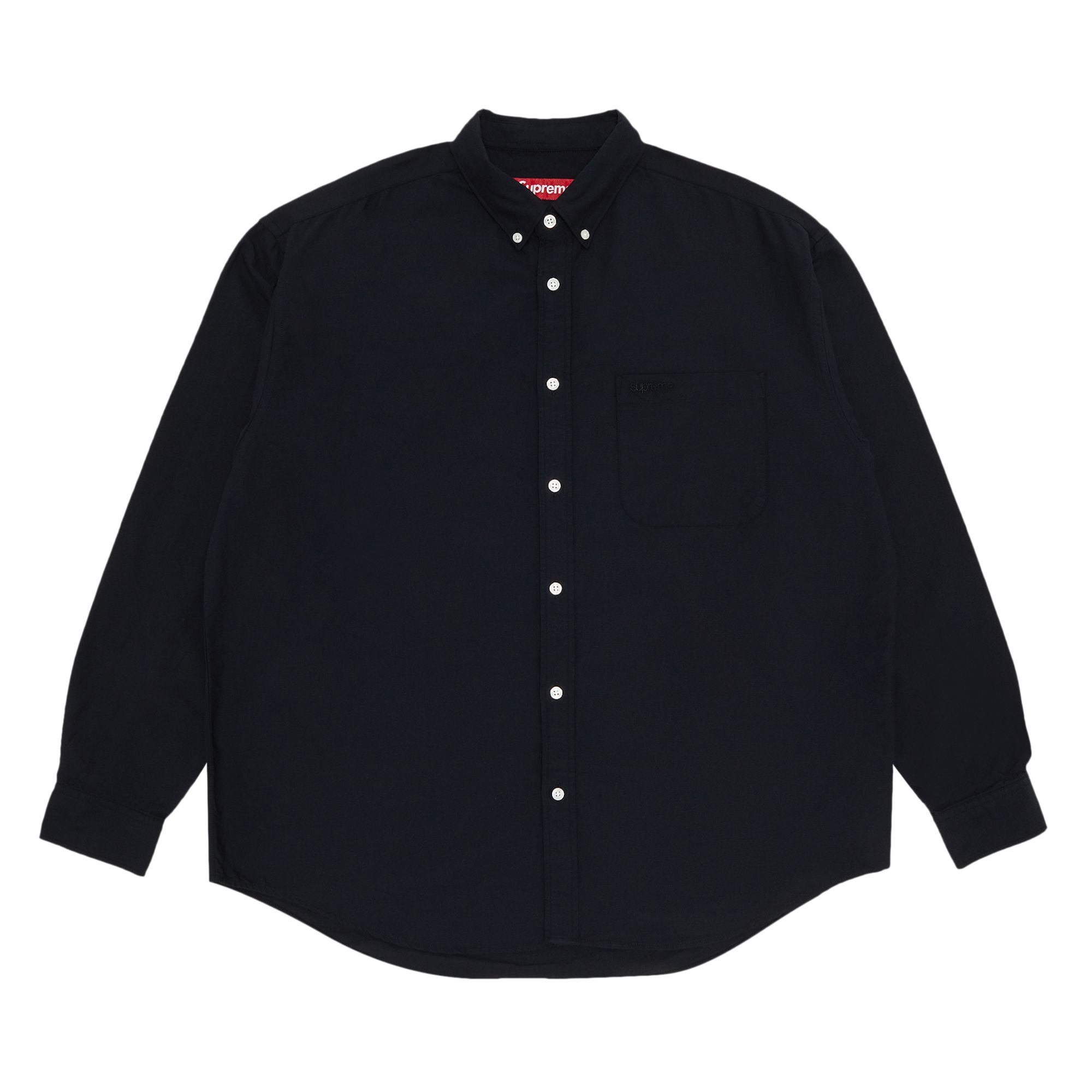Supreme Loose Fit Oxford Shirt 'Black' | Men's Size XL