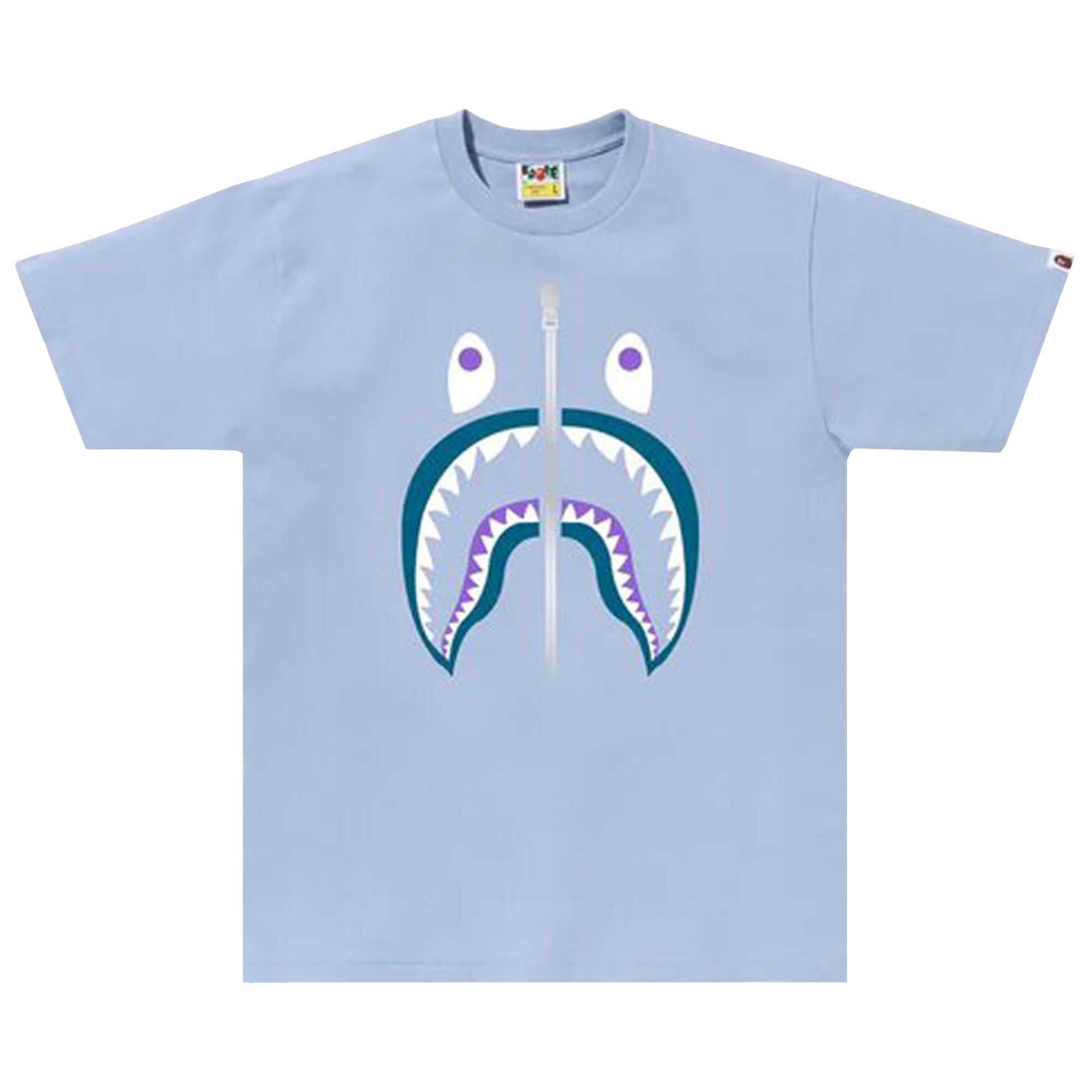 BAPE Colors Shark Tee 'Sax' | Blue | Men's Size L