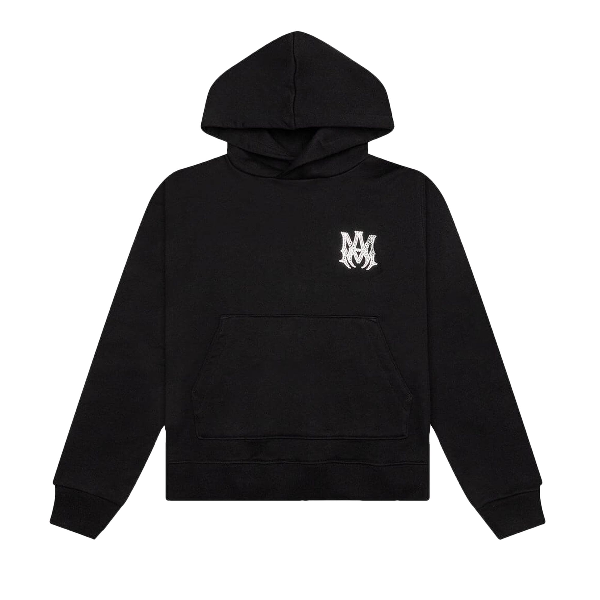 Pre-owned Amiri Crystal Embellished Ma Hoodie 'black'