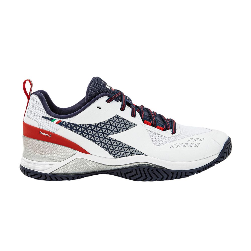 Diadora Blushield Torneo 2 AG 'White Blue Corsair' | Men's Size 8.5 - 101-179502-D0274