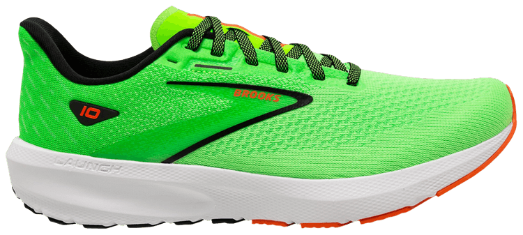 Brooks Launch 10 2E Wide Green Gecko