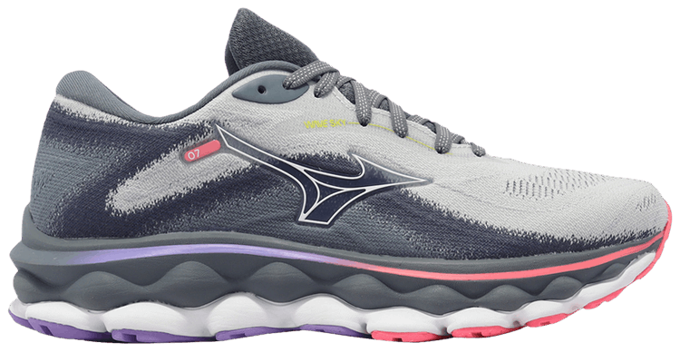 Mizuno Wmns Wave Sky 7 Super Wide Pearl Blue High Vis Pink