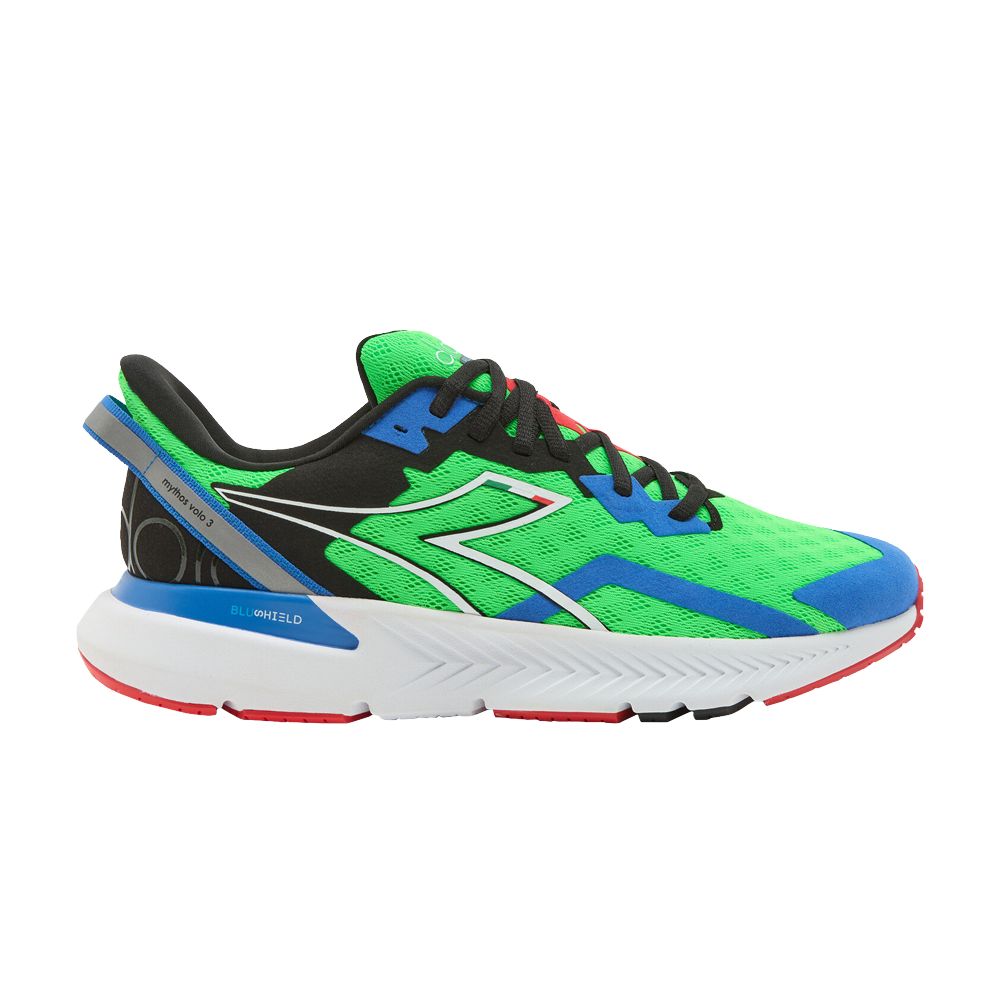 Diadora Mythos Blushield Volo 3 'Green Fluorescent' | Men's Size 8 - 101-179090-D0247