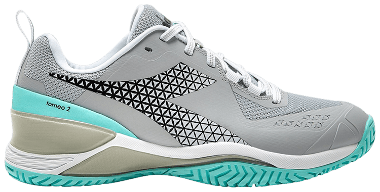 Diadora Wmns Blushield Torneo 2 AG Silver Aruba Blue