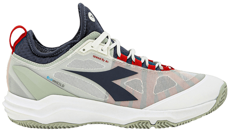 Diadora Speed Blushield Fly 4 Clay White Blue Corsair