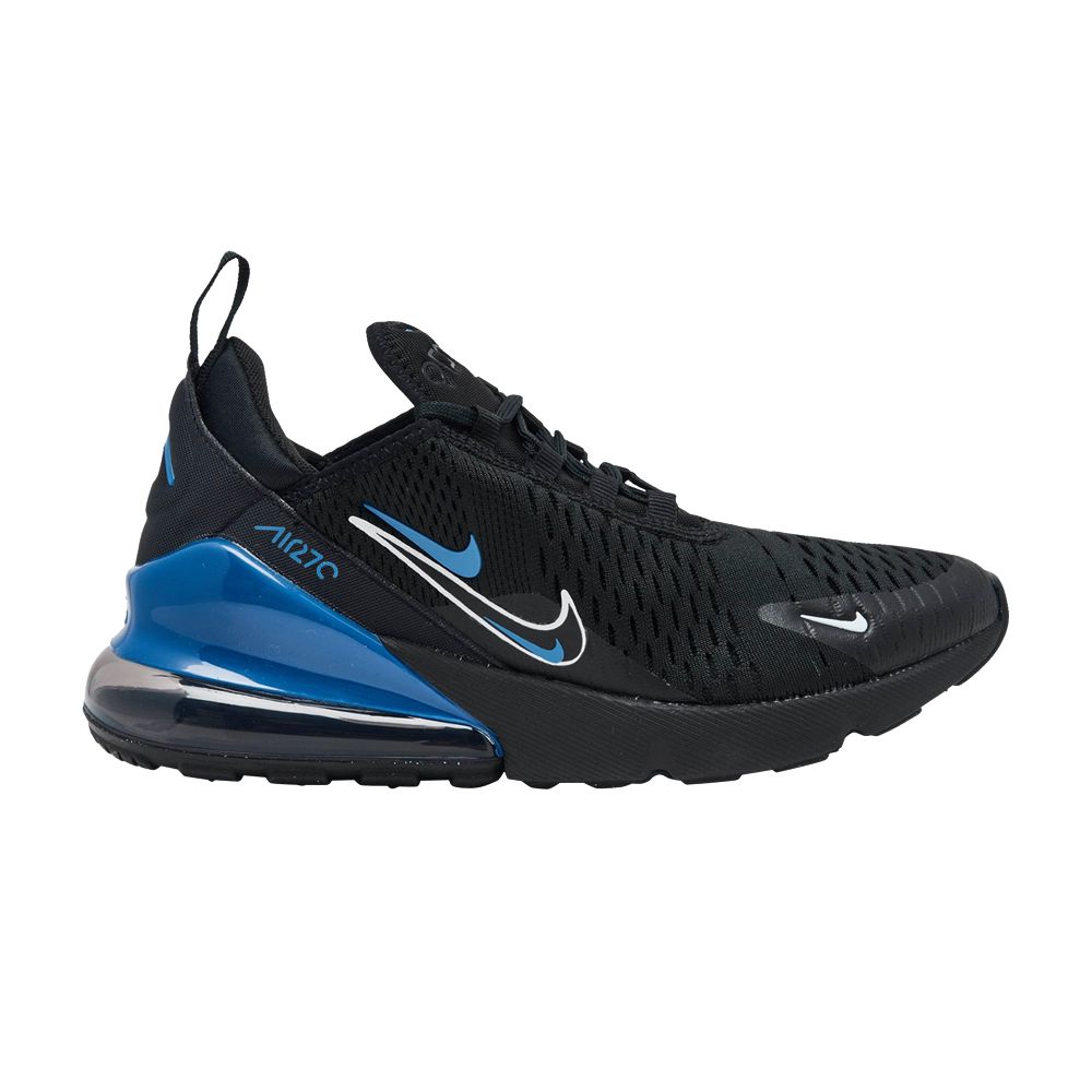 Pre-owned Nike Air Max 270 Gs 'multi-swoosh - Black Dark Marina Blue' | Kid's Size 5