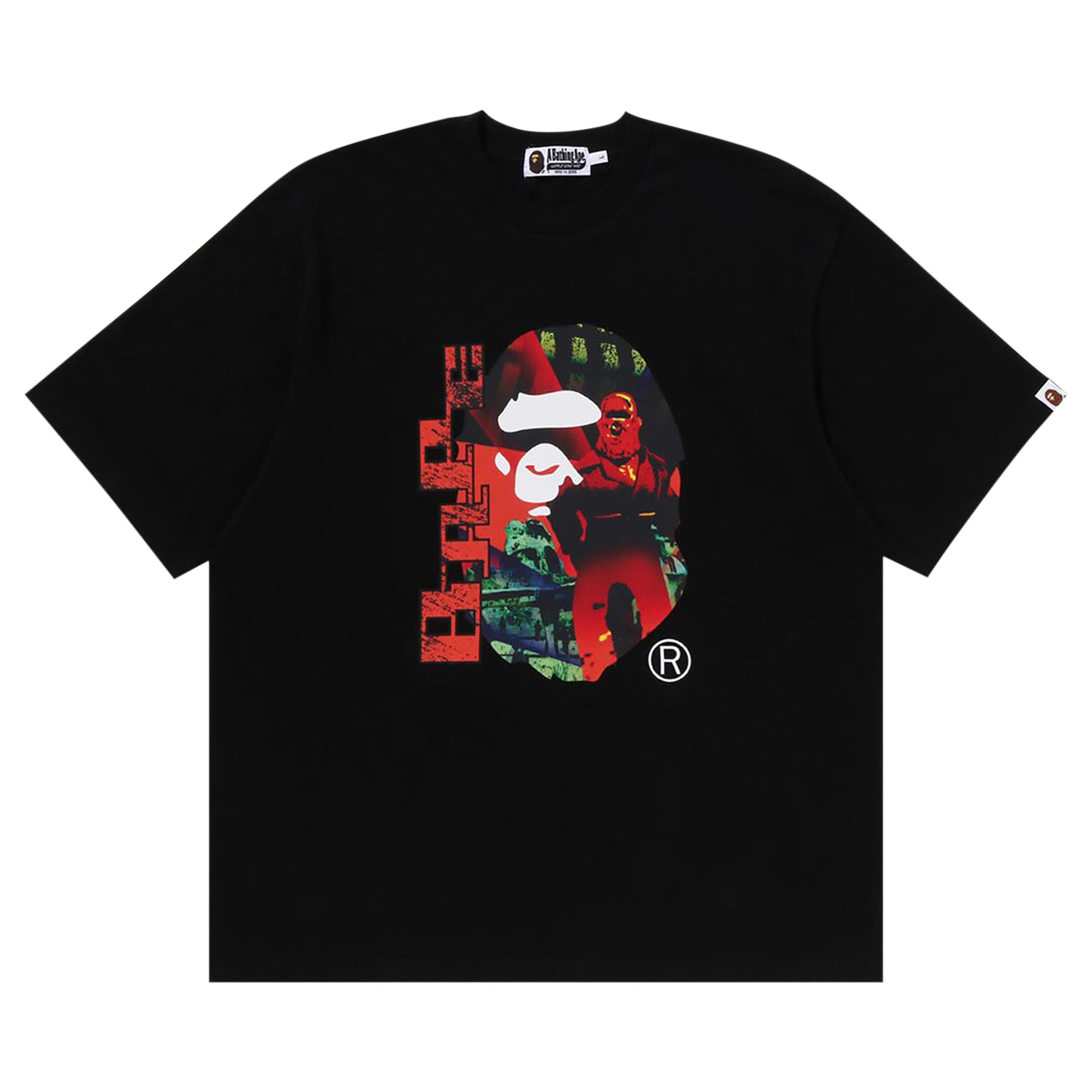 BAPE Head Graphic Tee 'Black' | Men's Size L