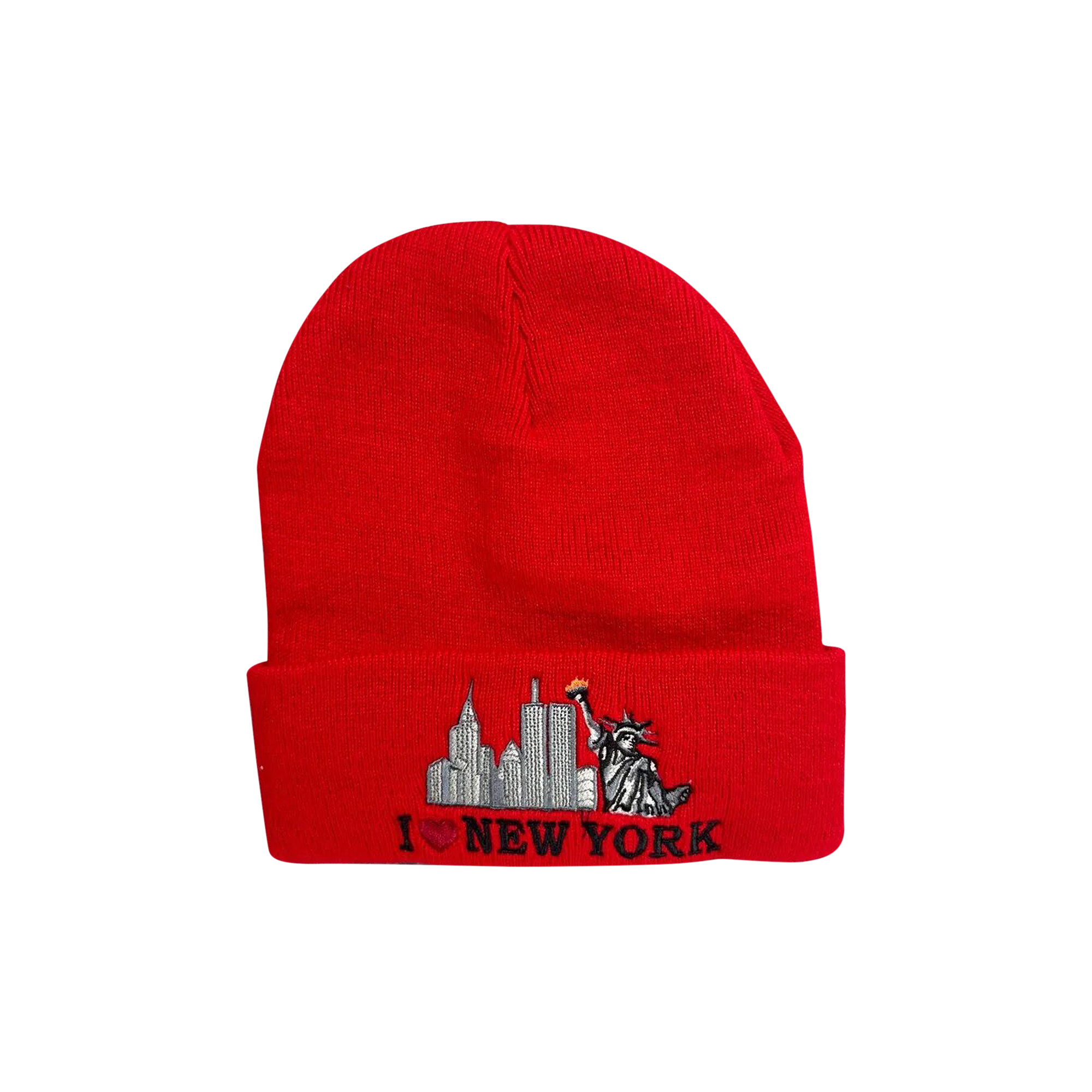 Pre-owned Supreme I Love Ny Beanie 'red'