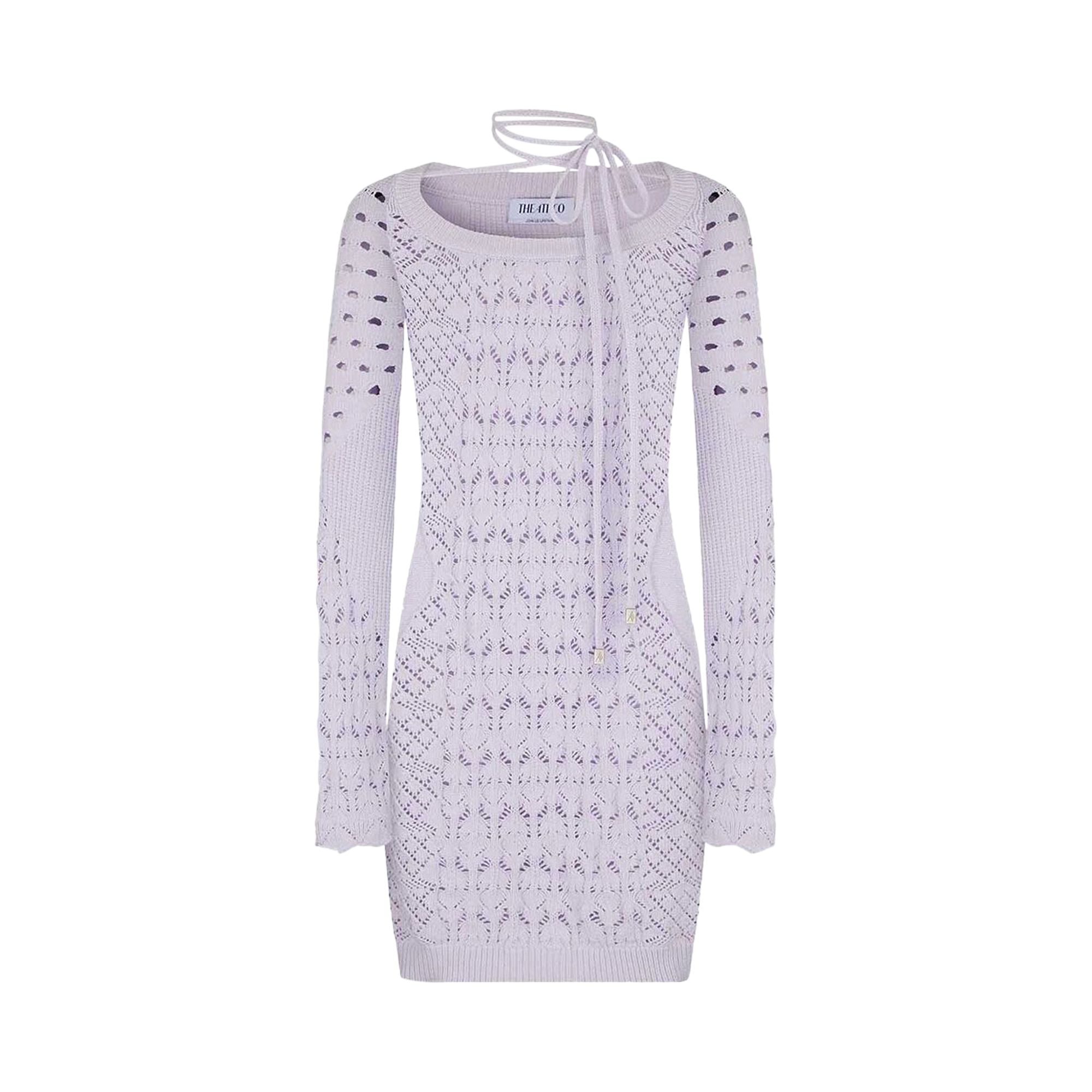Pre-owned Attico The  Taylor Mini Dress 'lilac' | Purple | Women's Size 40