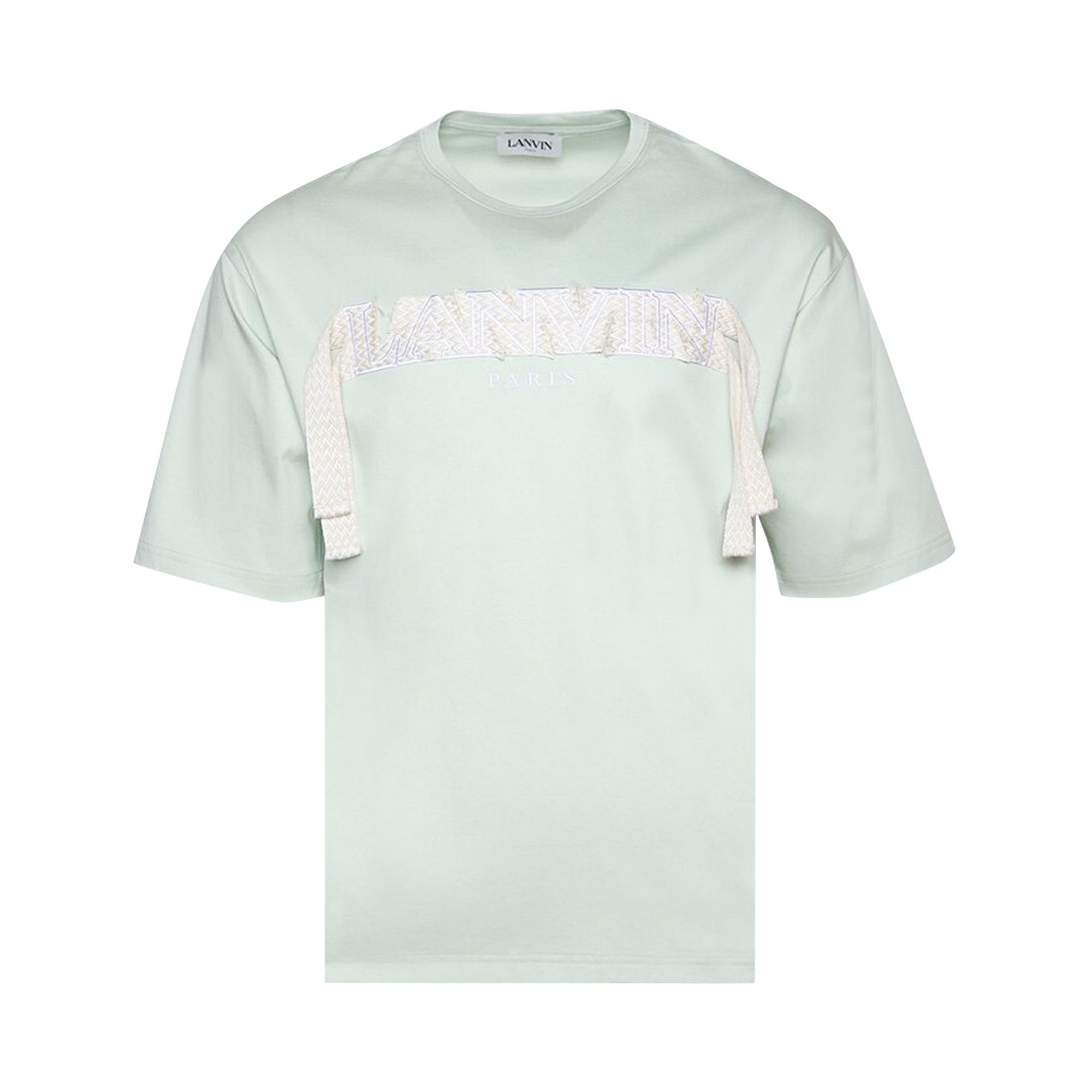 Lanvin Curb Embroidered T-Shirt 'Sage' | Green | Men's Size XL