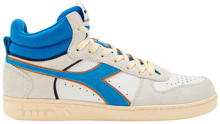 Diadora Magic Basket Demi Cut White Royal