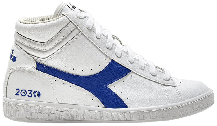 Diadora Game L High 2030 White Imperial Blue