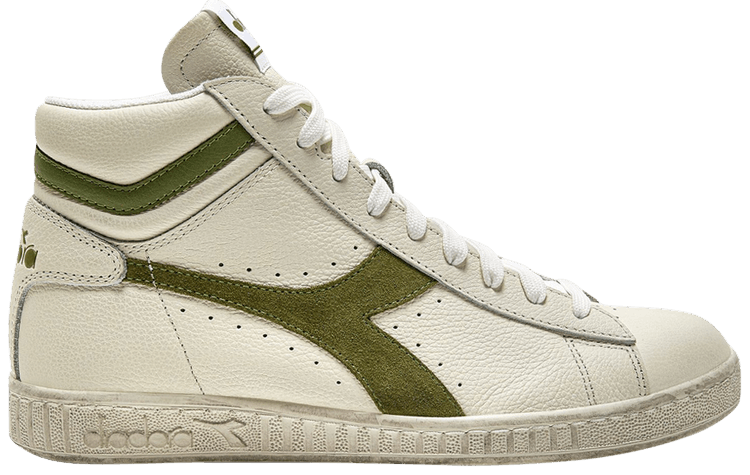 Diadora Game L High Waxed Suede Pop White Fern