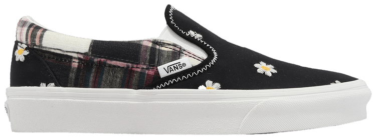 Vans Classic Slip On Floral Plaid Patchwork