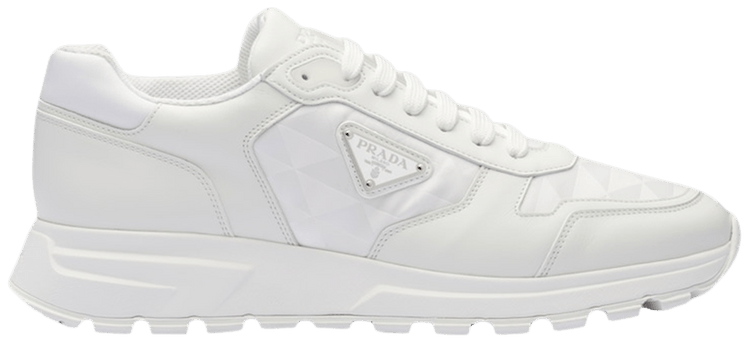 スニーカー PRADA 2EE390_3LNW_F0009 LEATHER AND NYLON SNEAKERS Buy Prada Leather and Re-Nylon 'White' - 2EE390 3LNW F0009
