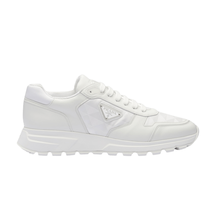 スニーカー PRADA 2EE390_3LNW_F0009 LEATHER AND NYLON SNEAKERS Black Leather and Re-Nylon high-top sneakers | PRADA