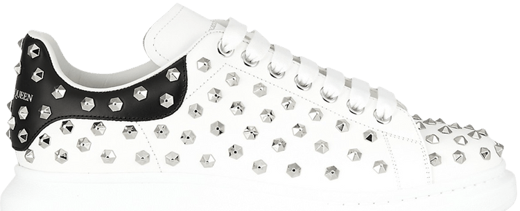 Alexander mcqueen white studded sneakers store