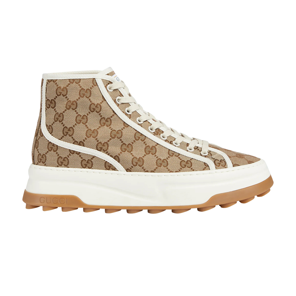 Pre-owned Gucci Gg High 'beige' In Brown