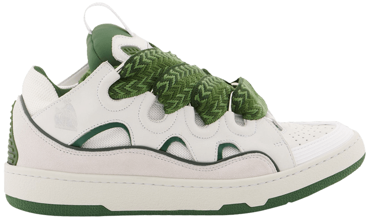 Lanvin Wmns Curb Sneakers White Khaki