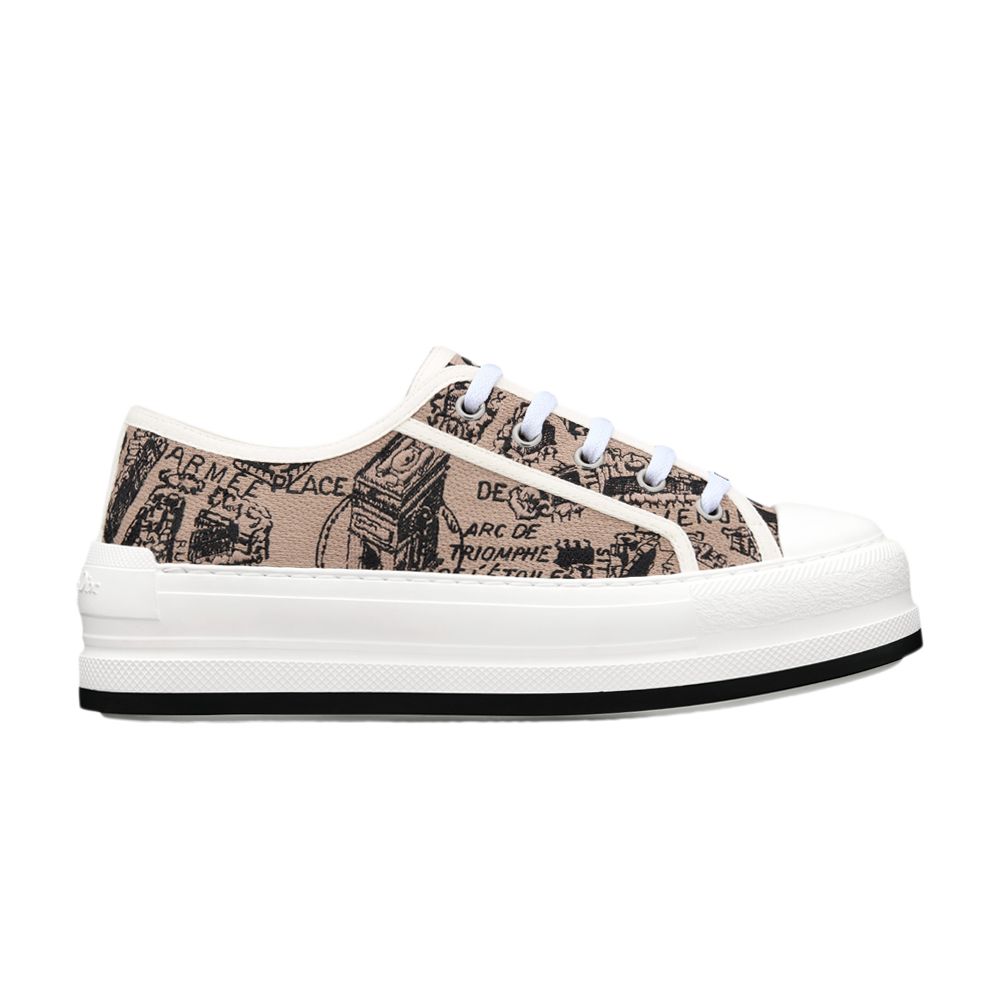Pre-owned Dior Wmns Walk'n' Platform 'plan De Paris - Beige' | Brown | Women's Size 35.5
