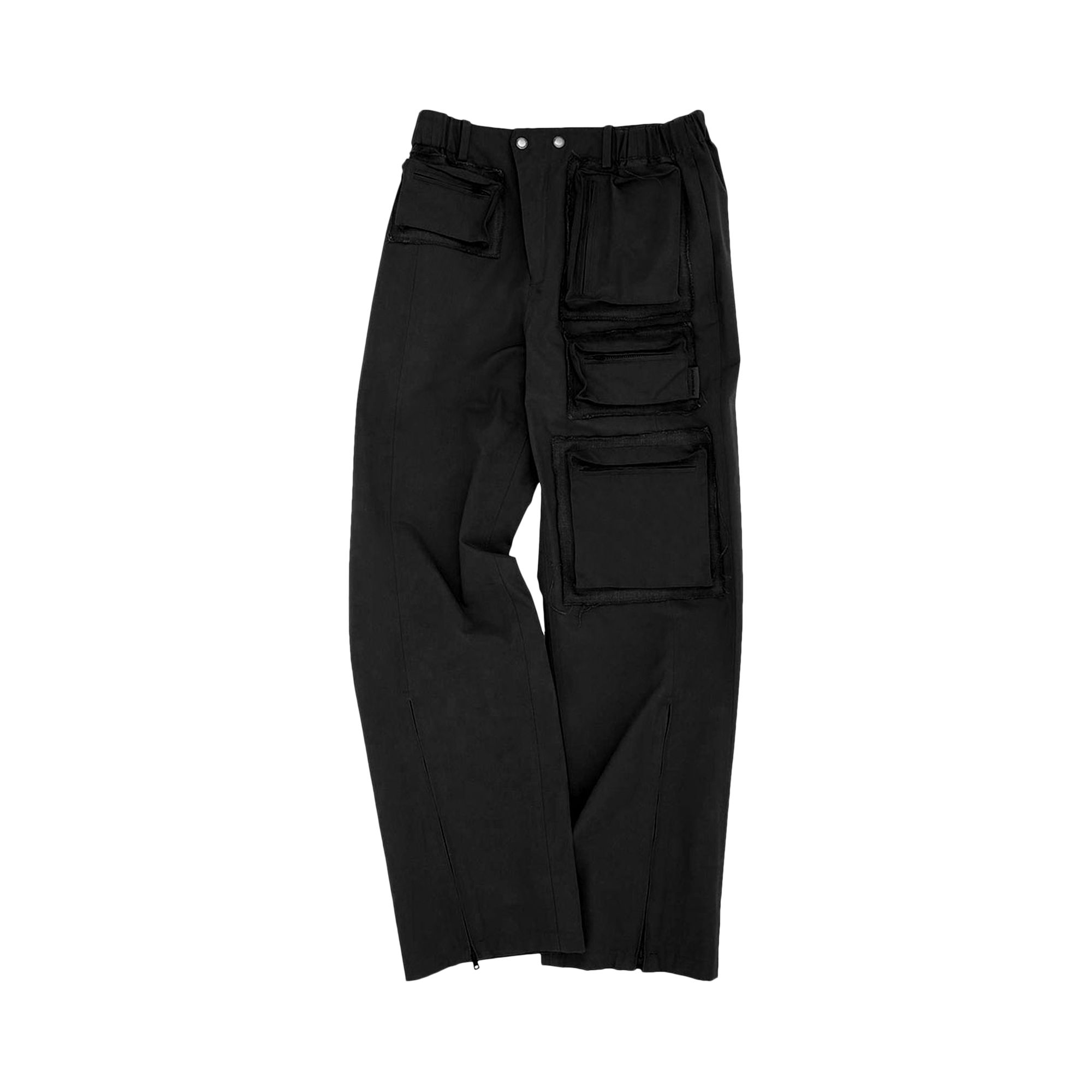 Pre-owned Andersson Bell Raw Edge Multi Pocket Pants 'black' | Men's Size 44