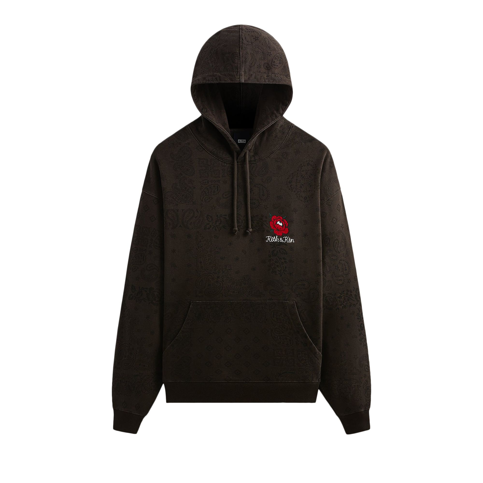 Kith Paisley Nelson Hoodie 'Kindling' | Brown | Men's Size M