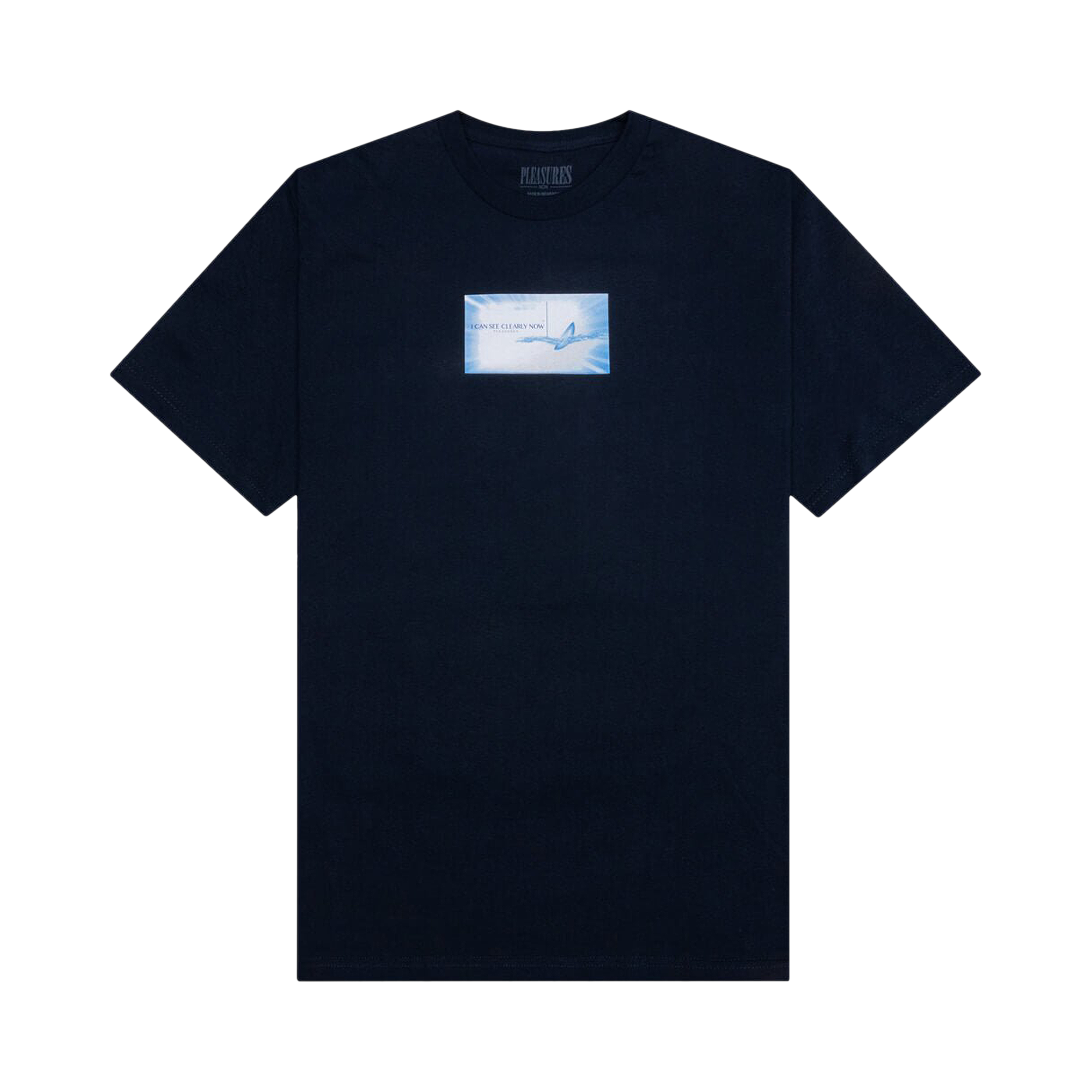 Pre-owned Pleasures Contacts T-shirt 'navy' In Blue