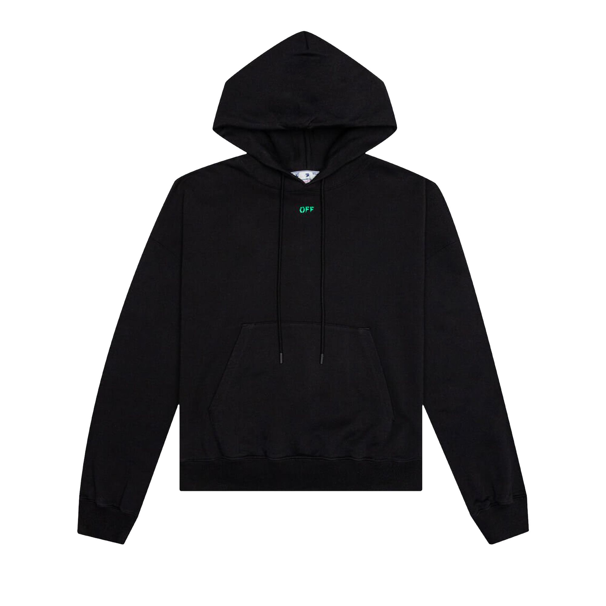 Pre-owned Off-white Alien Mush Boxy Hoodie 'black/green' | Men's Size Xxl