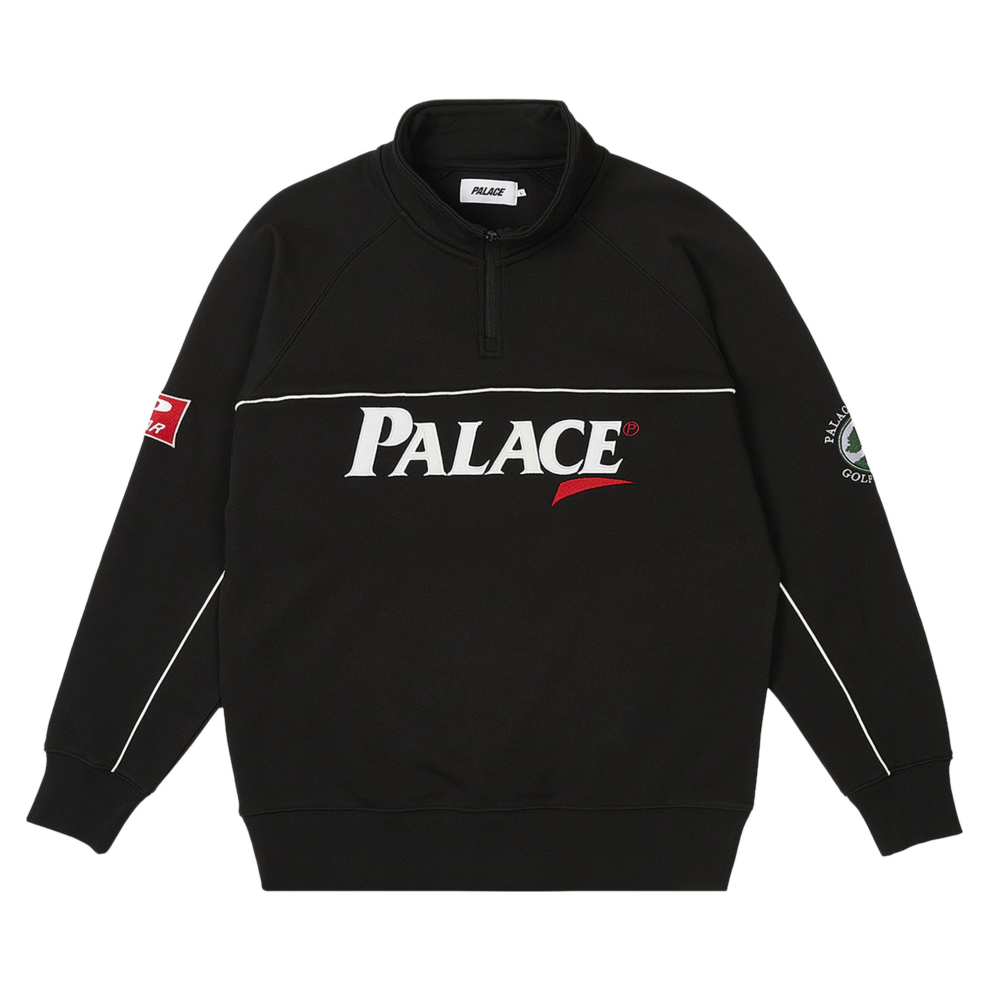 Pre-owned Palace Par 1/4 Zip Funnel 'black' | Men's Size Xl