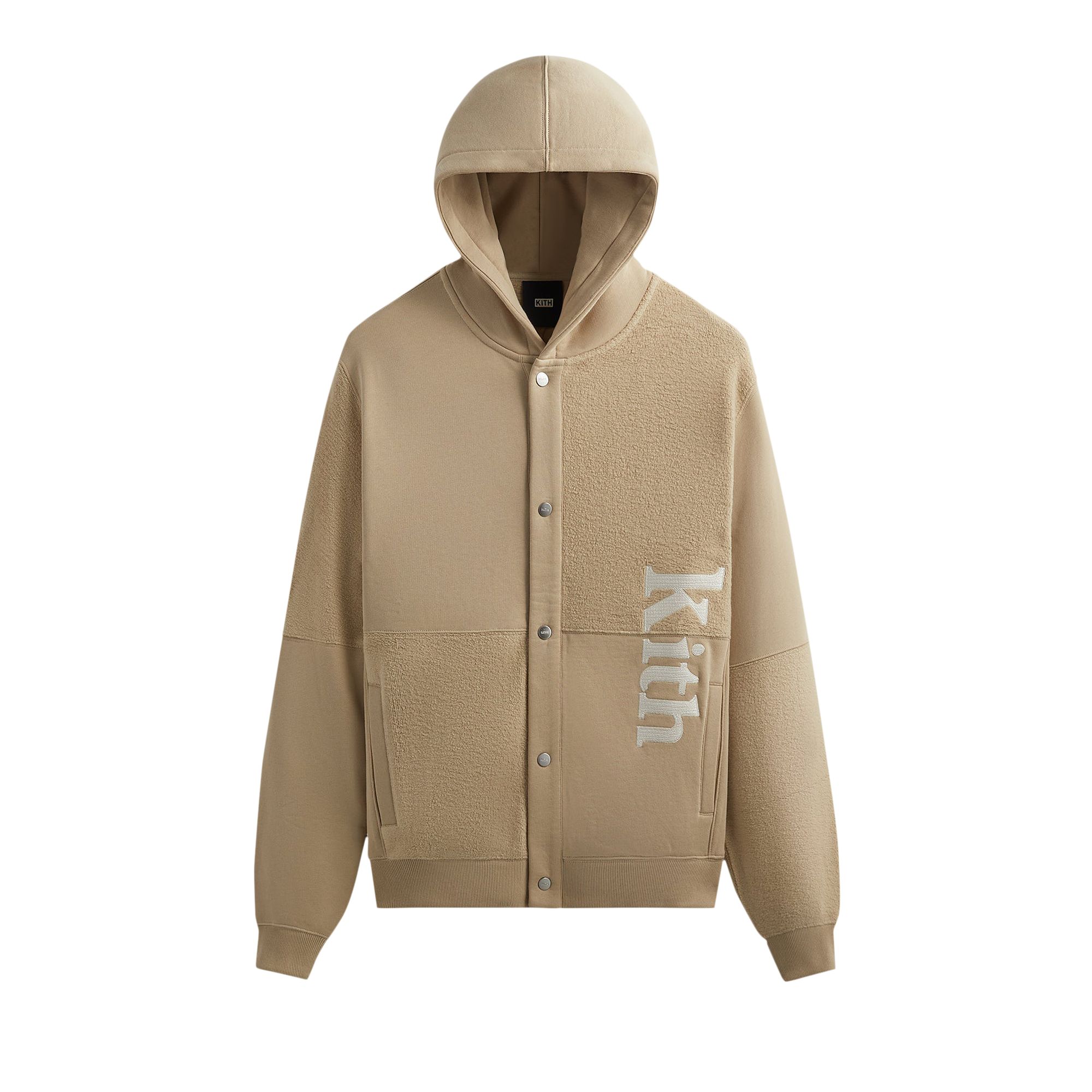 Pre-owned Kith Reverse Panelled Williams Vi Hoodie 'canvas' | Tan | Men's Size L